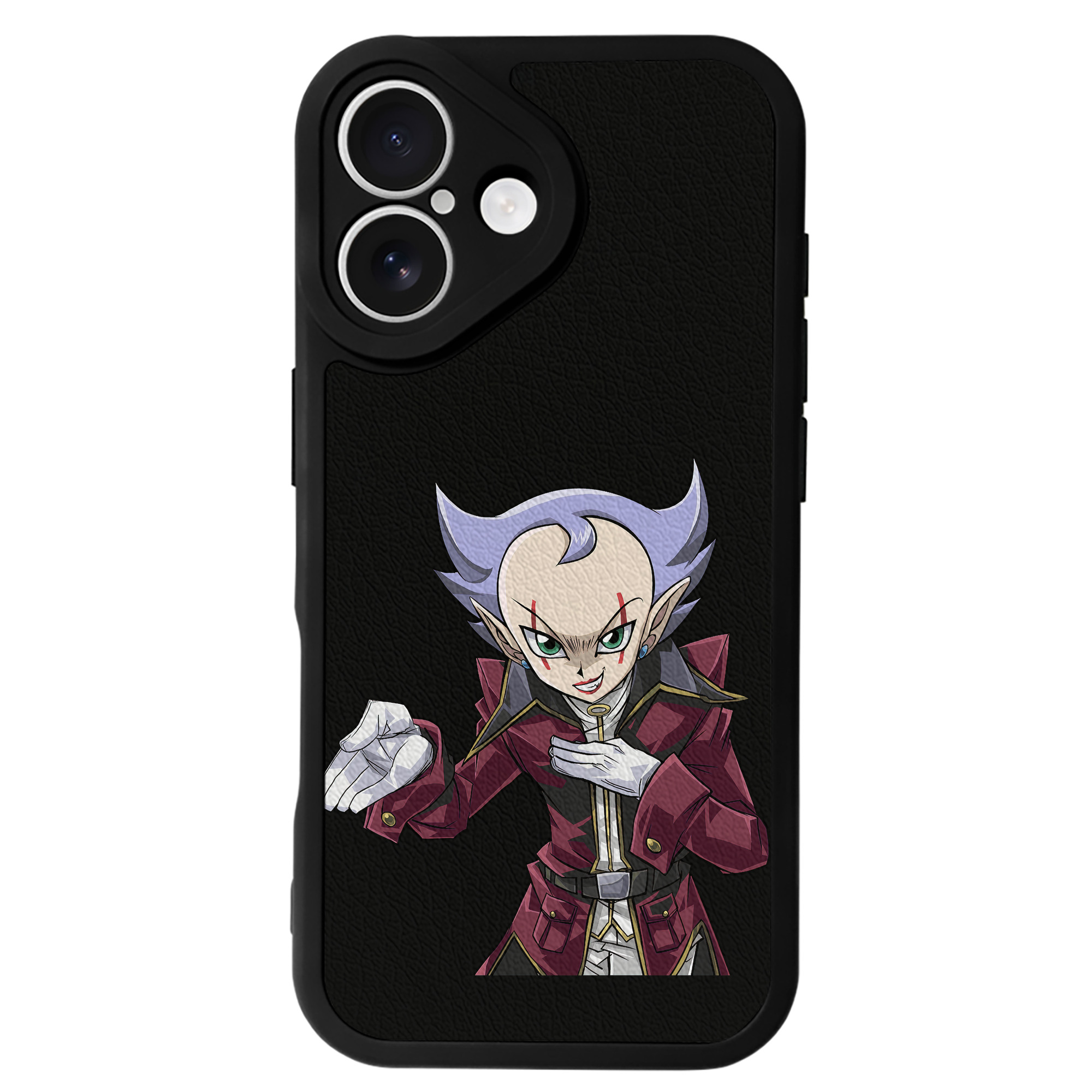 （画像用） 遊☆戯☆王 Yu-Gi-Oh! 【iPhone 16シリーズ対応】シリコンスマホケース（レザー調） 材質：シリコン